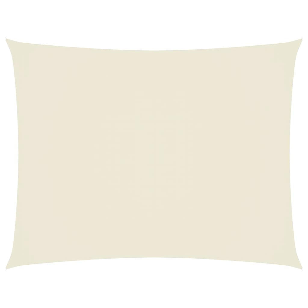 vidaXL Sonnensegel Creme 200x350 cm