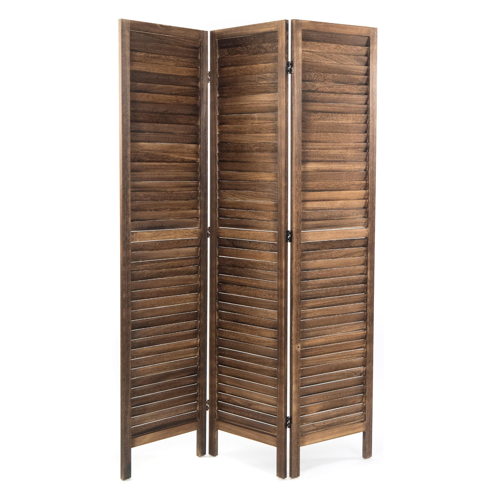 RAUMTEILER Cottage 3-tlg. Holz braun - Braun, Holz (120/170/3cm) - DESIGN DELIGHTS