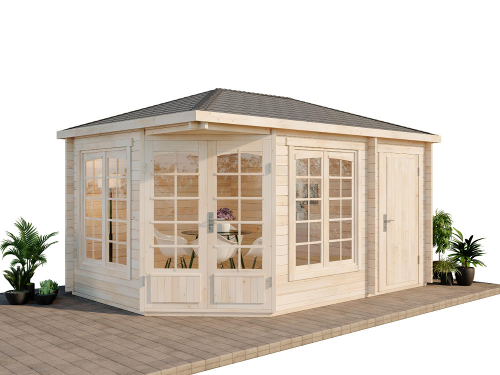 Alpholz Gartenhaus Natur 452x274x312 cm