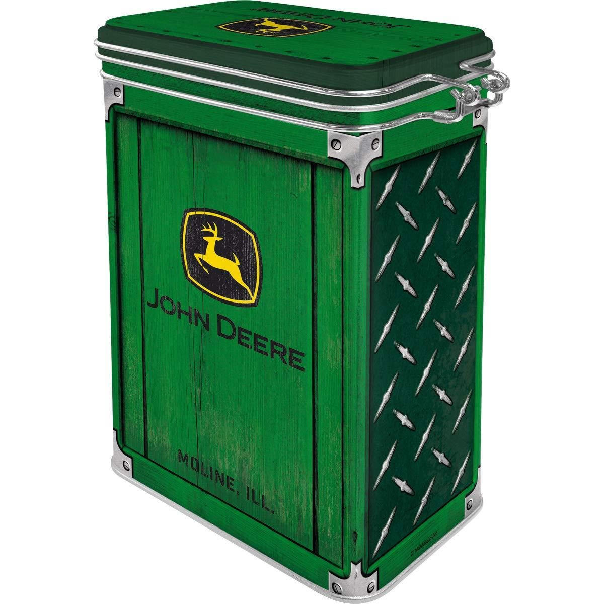 AROMADOSE John Deere Diamond Plate Green - Multicolor, Metall (11/17.5/7.5cm) - Nostalgic-Art