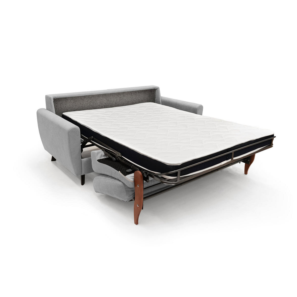 SCHLAFSOFA Callisto - Hellgrau, Textil (168/97/96cm) - Divani.store