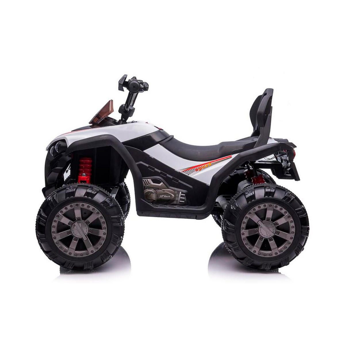 KINDER ELEKTROQUAD FX Sport weiß 2 Motoren, Offroad-Räder, MP3-Anschluss, Lichter, bis 6 km/h - Weiß, Kunststoff (118/76/73cm) - Chipolino