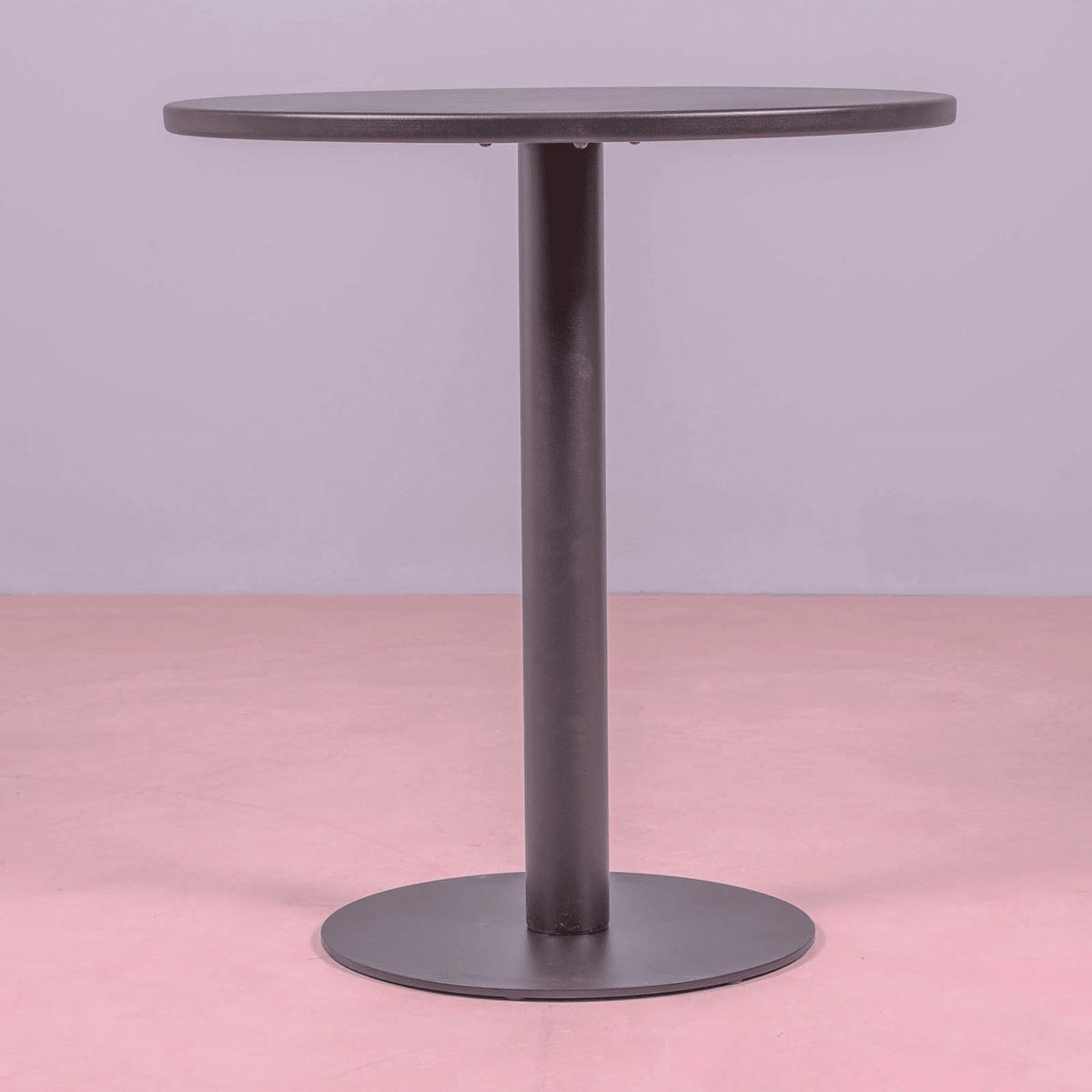 STEHTISCH Rund Schwarz 70/70/77 cm - Schwarz, Metall (70/70/77cm) - Nest Dream