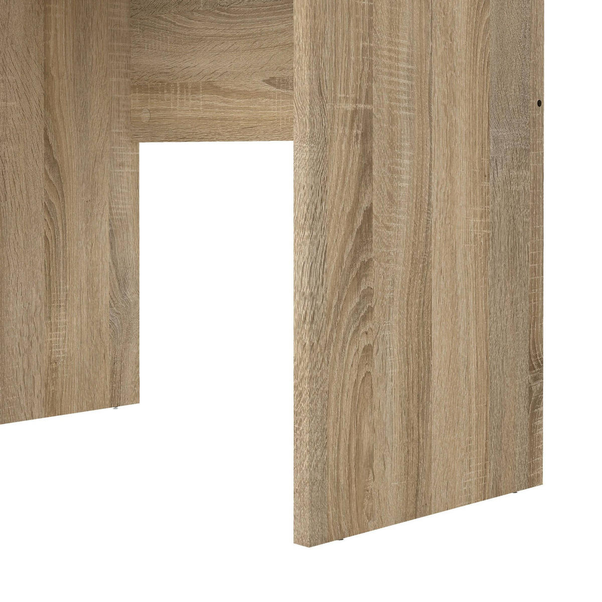 SCHREIBTISCH Eiche, Weiß 48.1/120.1/72.6 cm - Braun, Holzwerkstoff (48.1/120.1/72.6cm) - DMORA