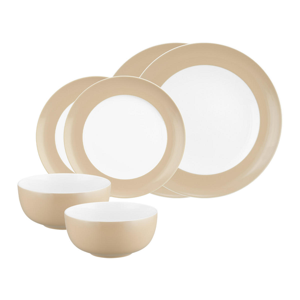 BASIC-SET Liberty Pure Colors Dusty Beige 6er Set - Beige, Keramik (1/1/1cm) - Seltmann Weiden