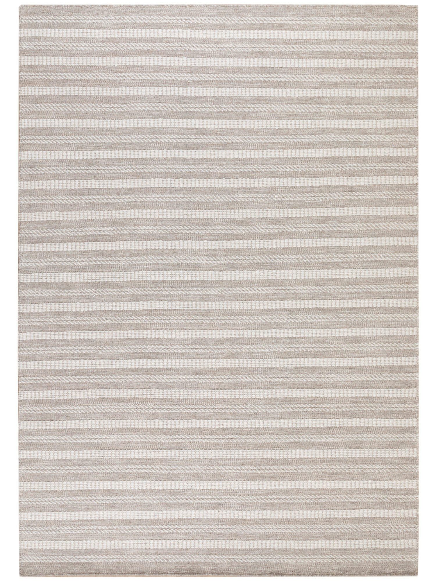 HANDWEBTEPPICH 140/200 cm Habo schmale Streifen - Grau, Naturmaterialien (140/200cm) - Steffensmeier