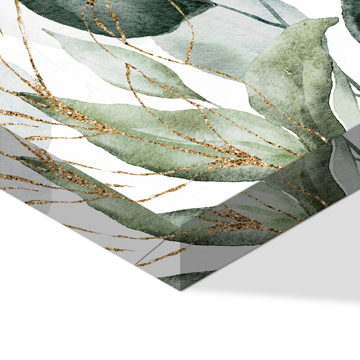 LEINWANDBILD Blätter 90x60 cm - Multicolor, Holz (90/60cm) - LUMASOUL