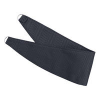 RAFFHALTER Fischgrät 2er-Set - Dunkelgrau, Textil (13/66cm) - Homescapes