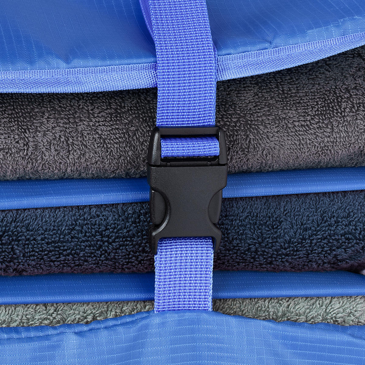 GEPÄCK-ORGANIZER - Dunkelblau, Textil/Metall (44/55/30cm) - Relaxdays