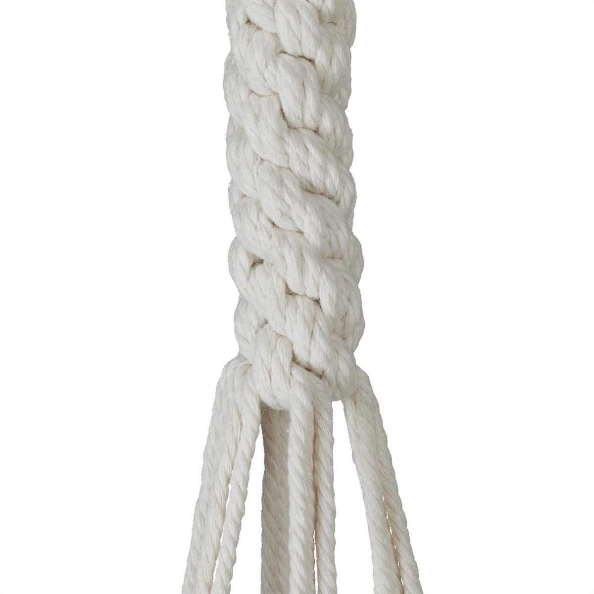 7XBLUMENAMPEL - Creme, Holz/Textil (155cm) - Relaxdays
