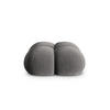 POUF Loretto aus Samt grau - Grau, Textil (90/40/90cm) - Cosmopolitan Design