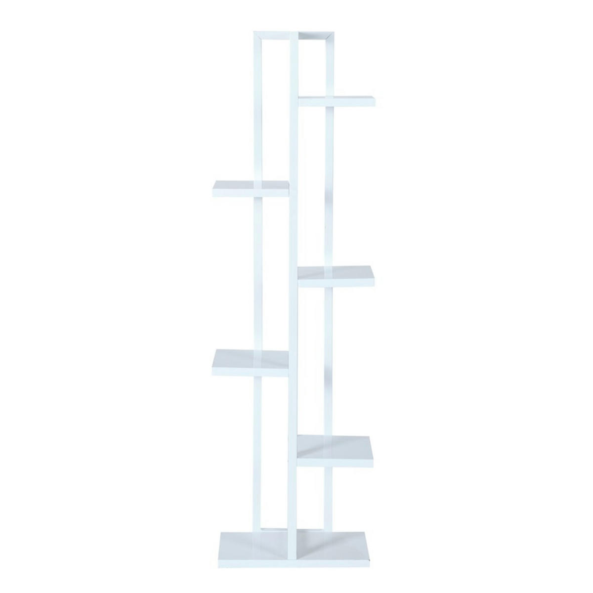 PFLANZENREGAL Tohmajärvi - Weiß, Holzwerkstoff/Metall (34/120/21cm) - [en.casa]