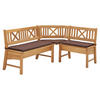 ECKBANK Delbin 139 x 179 x 87 Massivholz Wildeiche geölt/Dunkelbraun - Wildeiche/Braun, Holz (179/139cm) - 58aufmkessel
