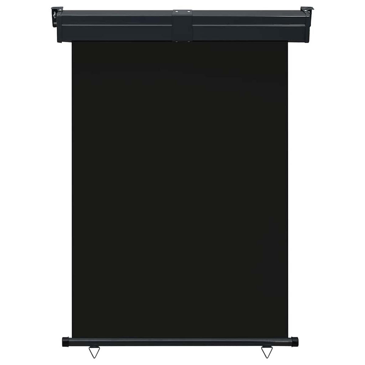 BALKON-SEITENMARKISE 125x250 cm Schwarz - Schwarz, Textil (250/125/125cm) - furnicato