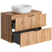 WASCHTISCH Adelaide-56 - Braun, Holzwerkstoff (81/74/47cm) - Lomado