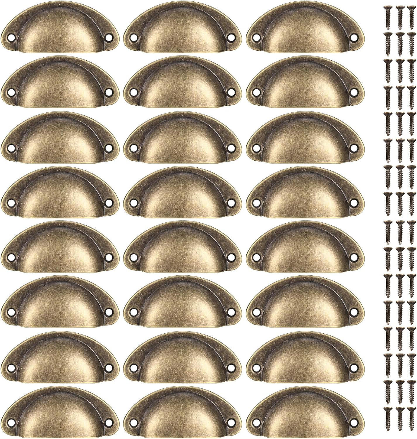 SCHRANKKNOPF 24er-Set - Goldfarben, Metall (3.5/2/8.1cm)