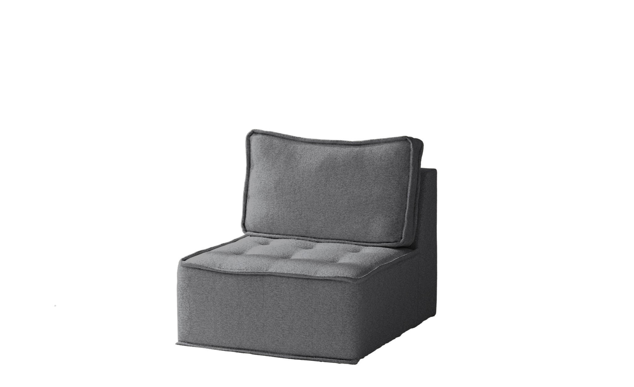 SESSEL Sande Xs In Alpine - Anthrazit, Holzwerkstoff/Textil (80/85/90cm) - Fun Möbel