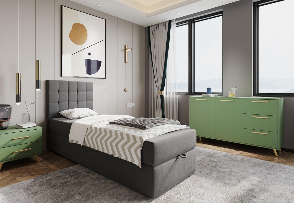 Thumbnail - Agmat-Furniture Kommode, Blau, Holzwerkstoff, 140x86x41 cm, Wohnzimmer, Kommoden & Sideboards, Kommoden