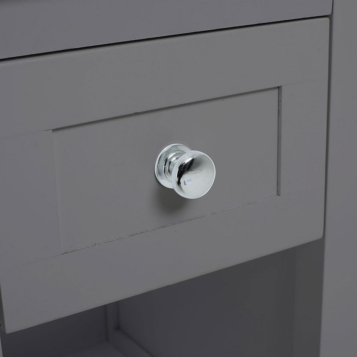 NACHTTISCH 28/30/45 cm Schublade Fach MDF Grau - Grau, Holzwerkstoff (28/45/30cm) - Livingandhome