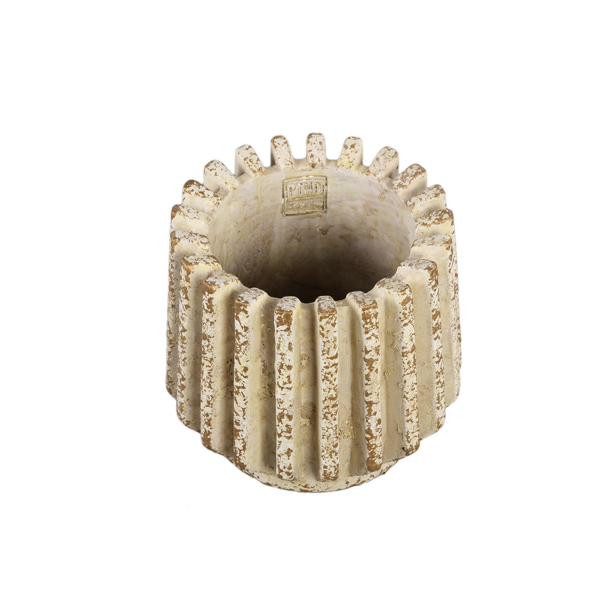 TOPF Zariya Beige 21/21/19cm - Beige, Stein (19cm) - PTMD Collection