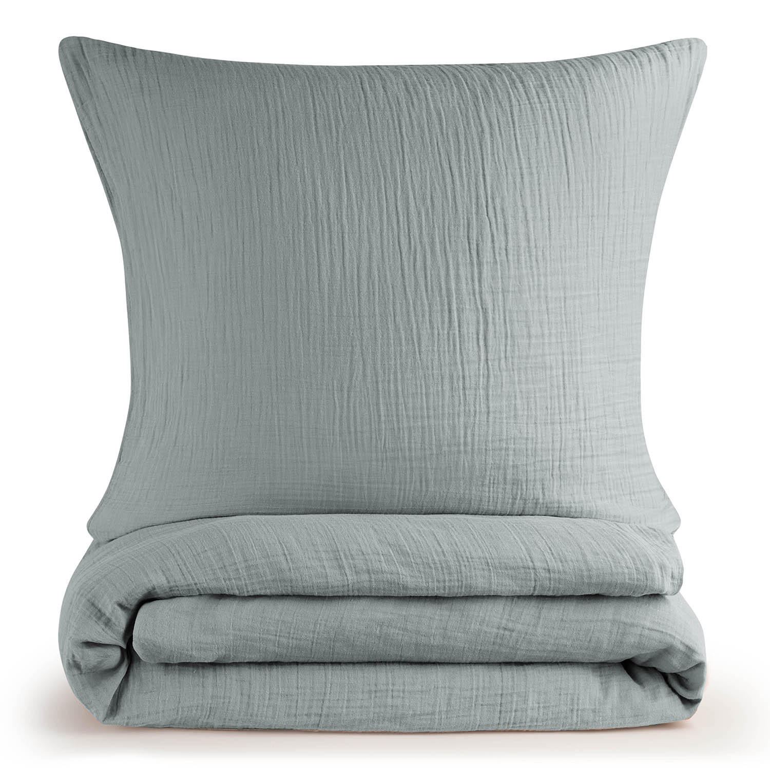 BETTWÄSCHE Musselin, 100% Baumwolle, 135/200 cm & 40/80 cm - Blau, Textil (135/200cm) - Blumtal