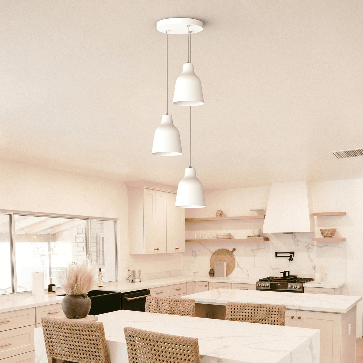 HÄNGELEUCHTE - Weiß, Metall (35/35/22cm) - Lumicom