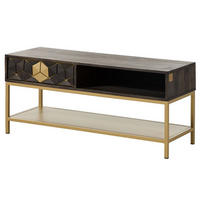 COUCHTISCH Mango 110x40x50 grau geölt DIAMOND #100 - Grau, Holz (110/40/50cm) - Massivmoebel24