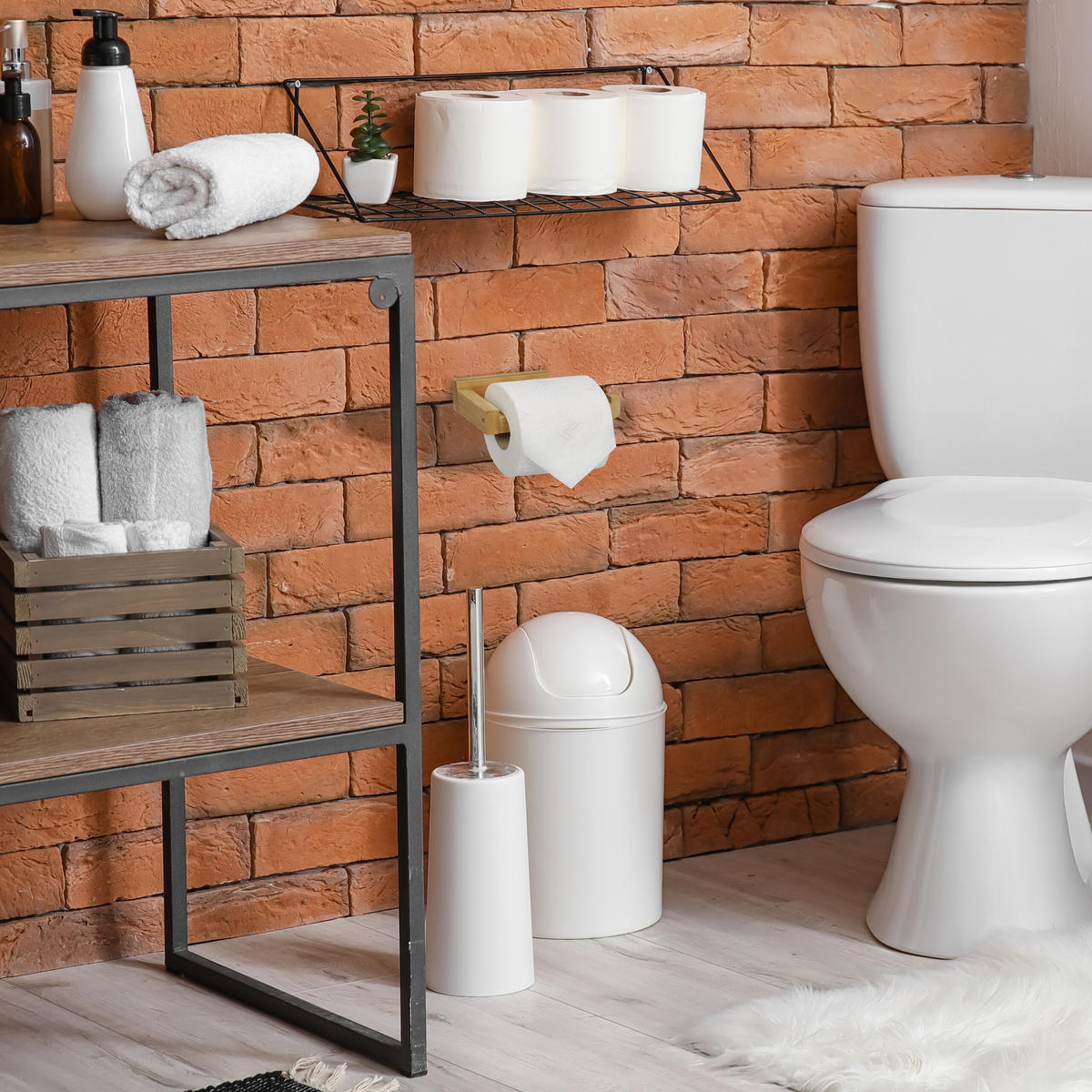 TOILETTENPAPIERHALTER - Hellbraun, Holz (14/4/9cm) - Relaxdays