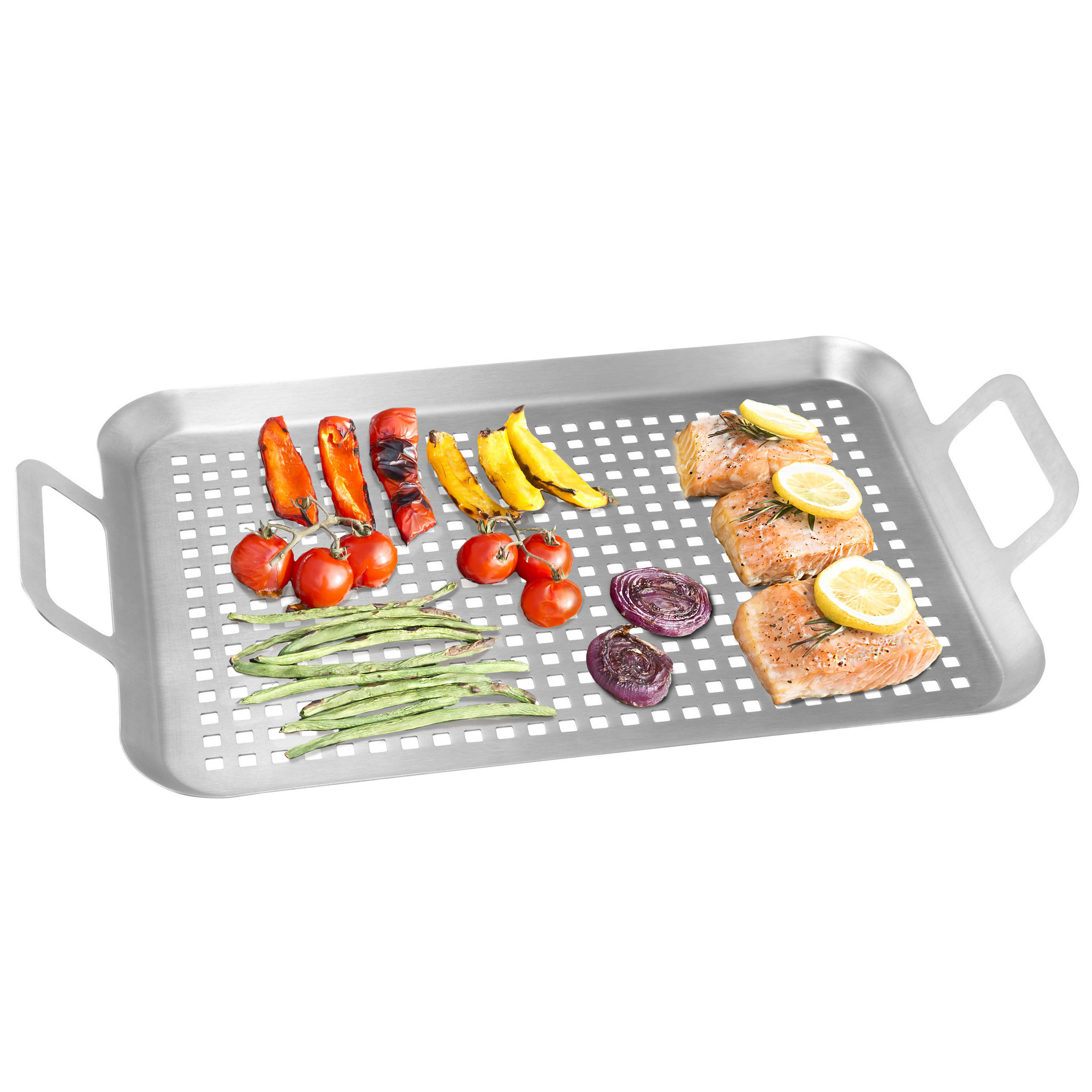 bremermann Grillplatte, Edelstahl 43x5x25 cm
