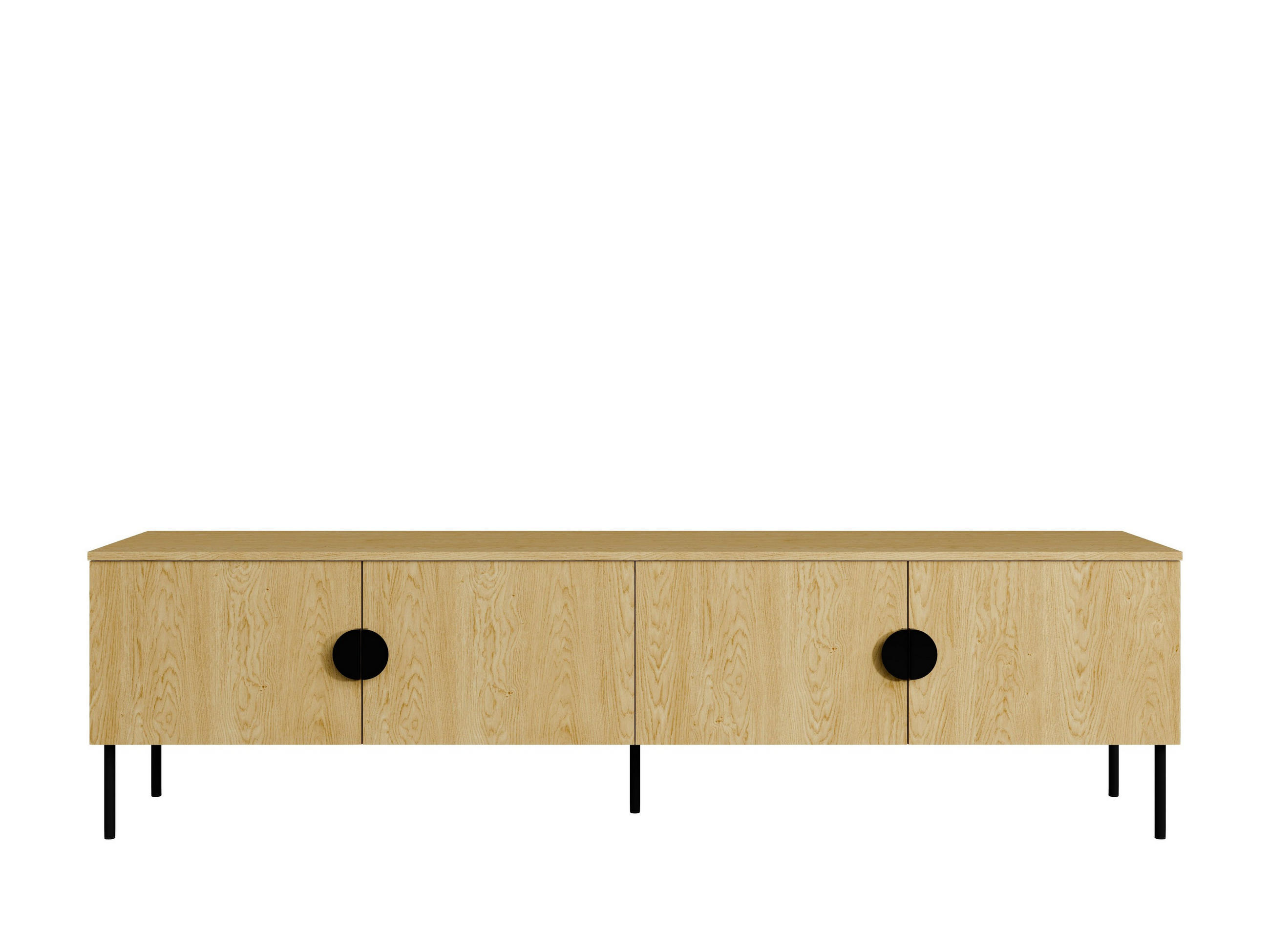 LOWBOARD AXIS 200/53,6/40 cm, Eichefarben - Eichefarben, Holzwerkstoff (200/53.6/40cm) - MASSENO