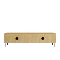 LOWBOARD AXIS 200/53,6/40 cm, Eichefarben - Eichefarben, Holzwerkstoff (200/53.6/40cm) - MASSENO