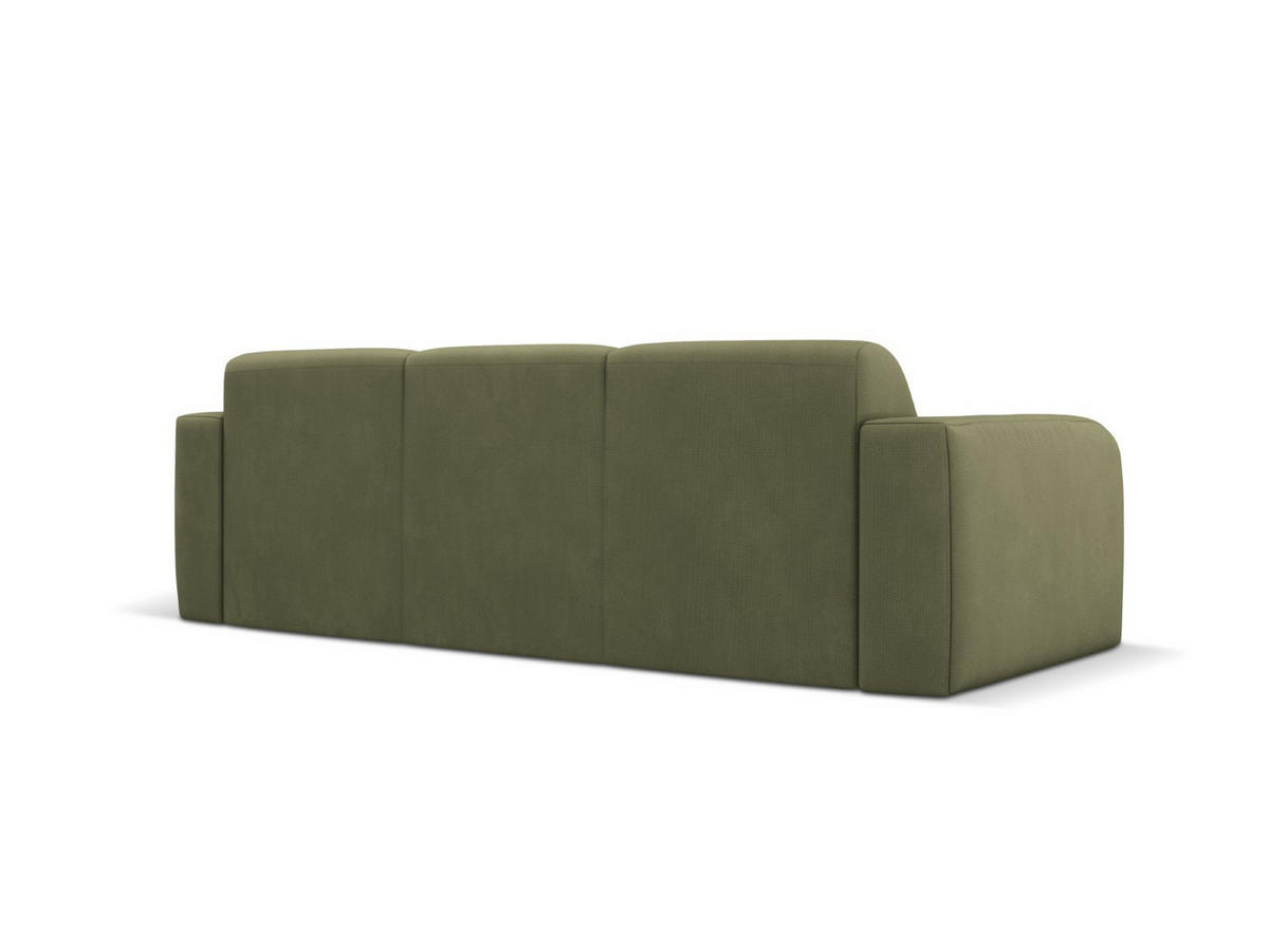 SOFA Molino aus strukturiertem Stoff hellgrün 3 Sitzplätze - Hellgrün, Textil (95/72/235cm) - Micadoni