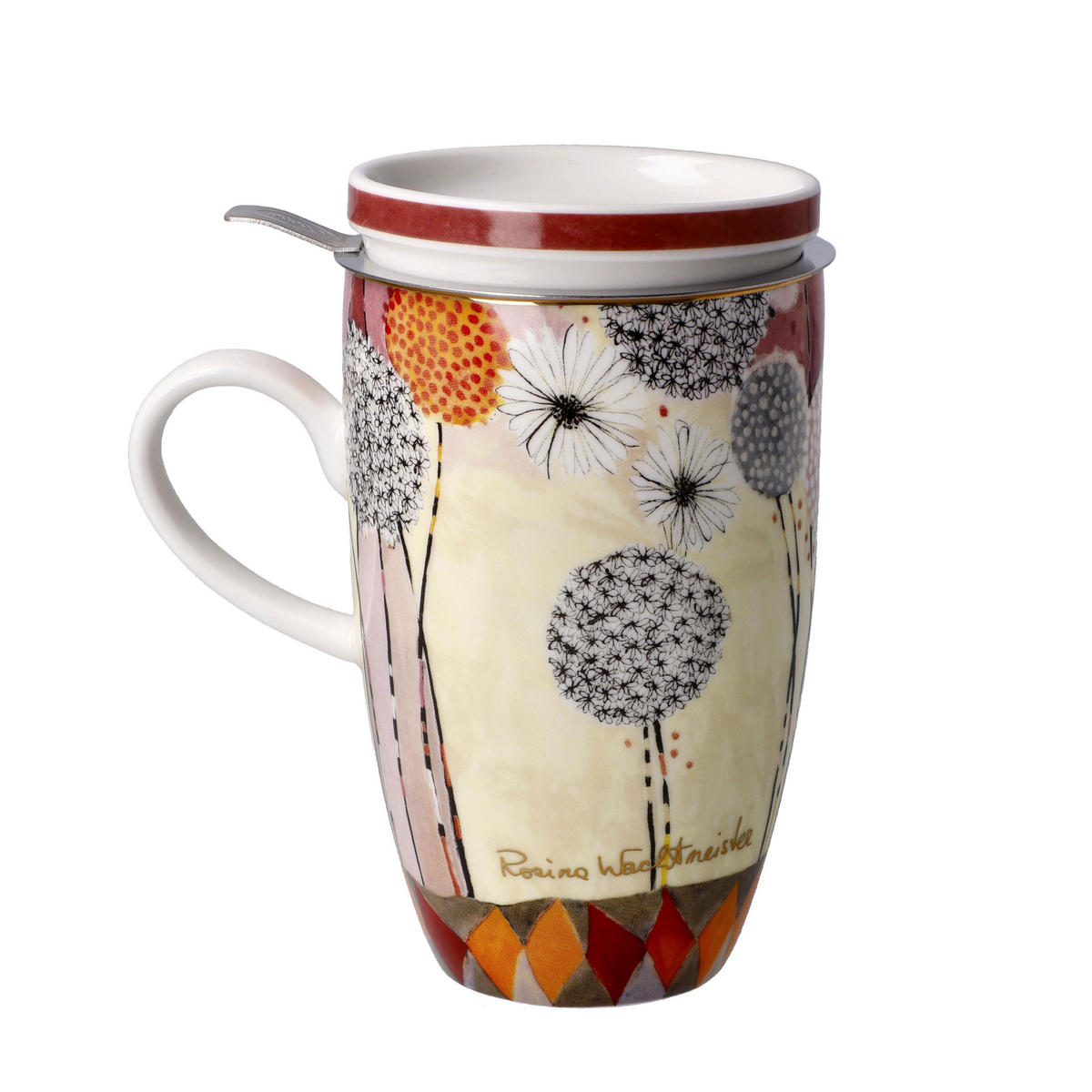 TEETASSE Rosina Wachtmeister - Soffioni, Fine Bone China, Bunt, 450 ml - Multicolor, Keramik (0.45L) - Goebel