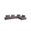 ECKSOFA CANE Violett Webstoff - Violett/Lila, Textil/Metall (310/210cm) - KAWOLA