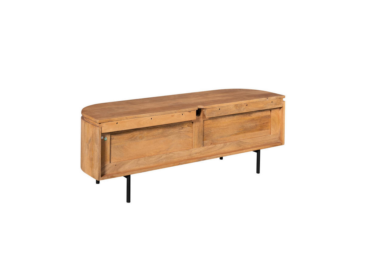LOWBOARD Magnificent Mangoholz 120 cm / 35 cm Natur - Naturfarben, Holz (120/30/35cm) - Villa Möbel