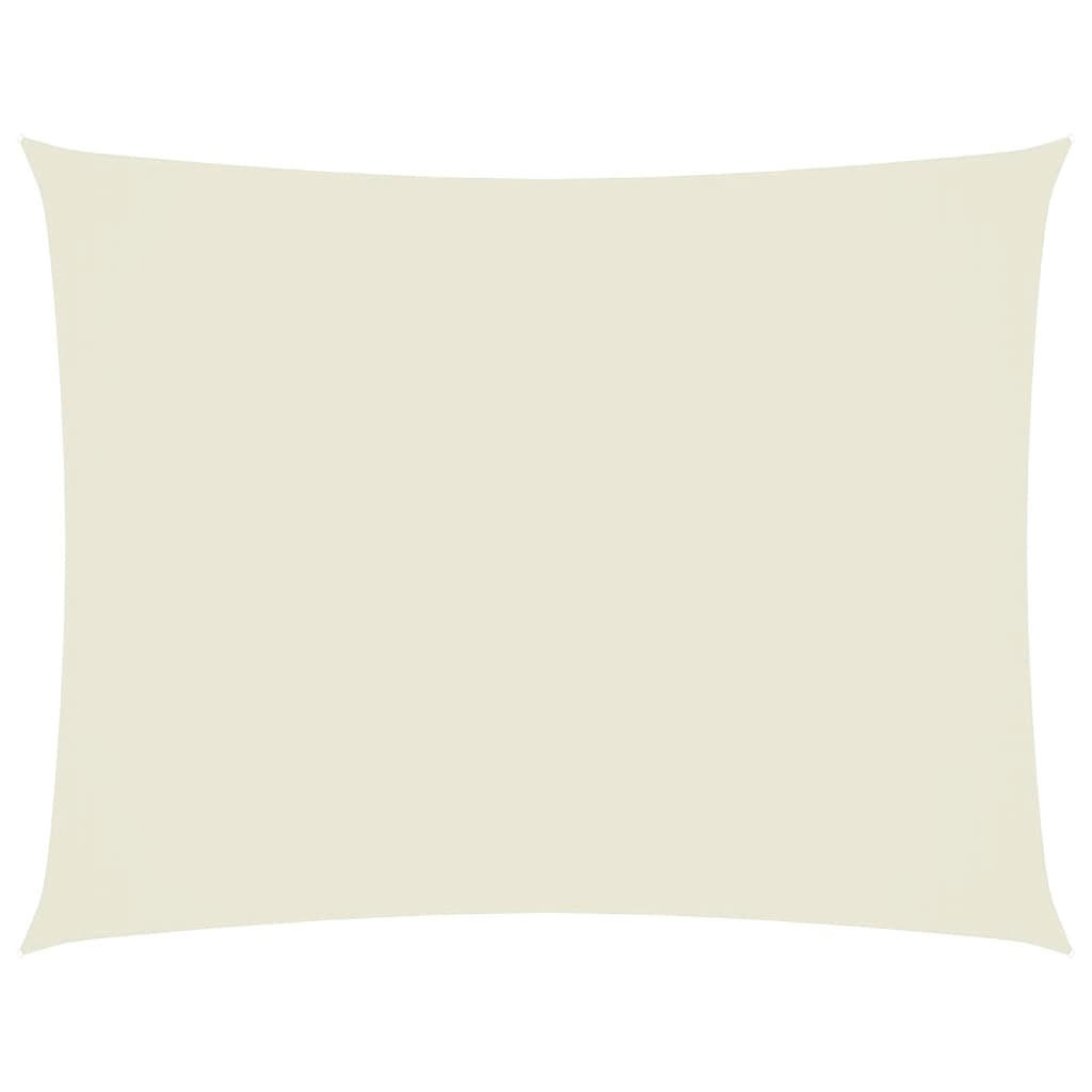 vidaXL Sonnensegel Creme 250x350 cm