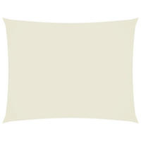 SONNENSEGEL Oxford-Gewebe Rechteckig 2.5/3.5 M Creme - Creme, Textil (250/350cm) - vidaXL