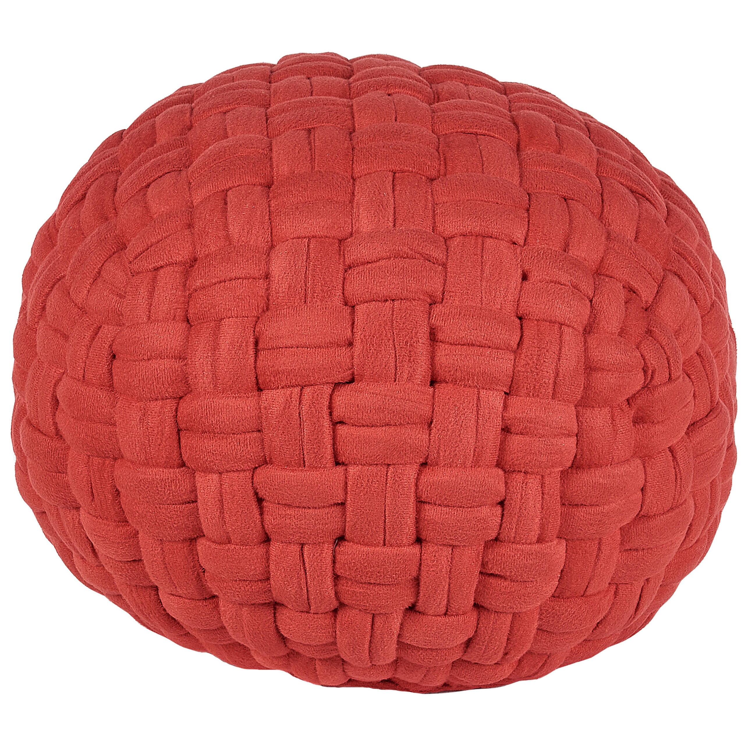 POUF Hopa 45/45/35 cm - Rot, Textil (45/35/45cm) - Beliani