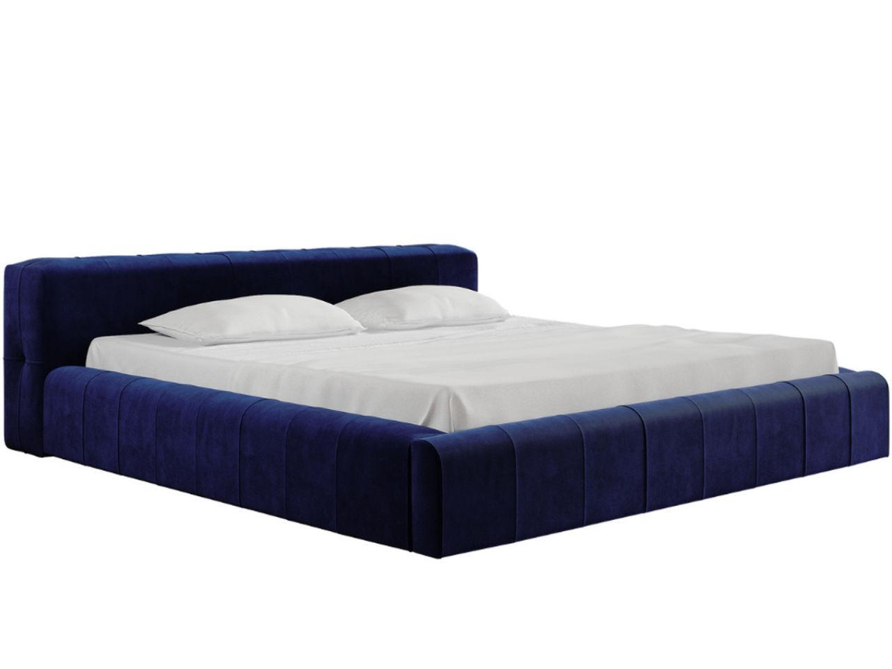 Graingold Polsterbett Blau 180x200 cm