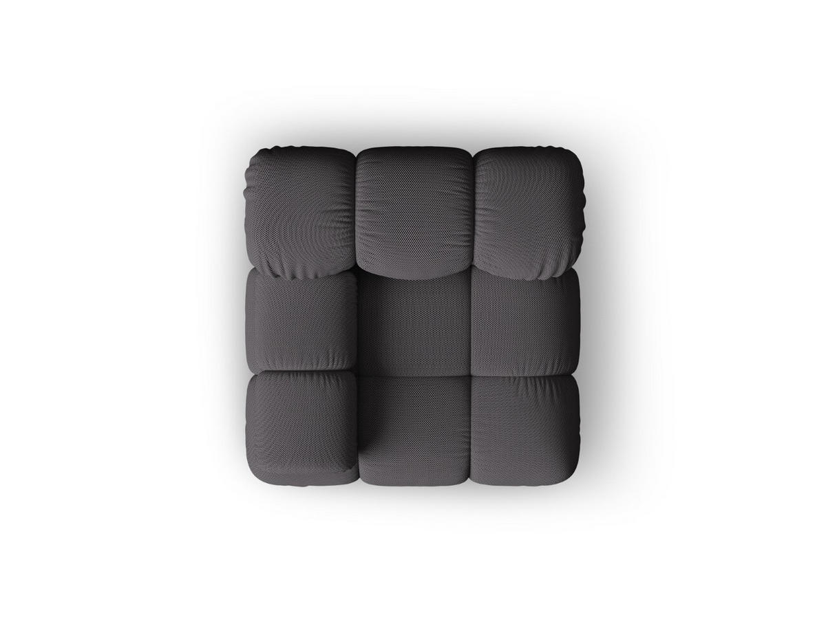 MODUL links Bellis aus 3D-Stoff expresso - Graubraun, Textil (94/70/94cm) - Micadoni