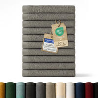 GÄSTETUCH 10er-Set, 10x Gästetuch 30/30 cm, Grau - Grau, Textil (30/30cm) - Blumtal