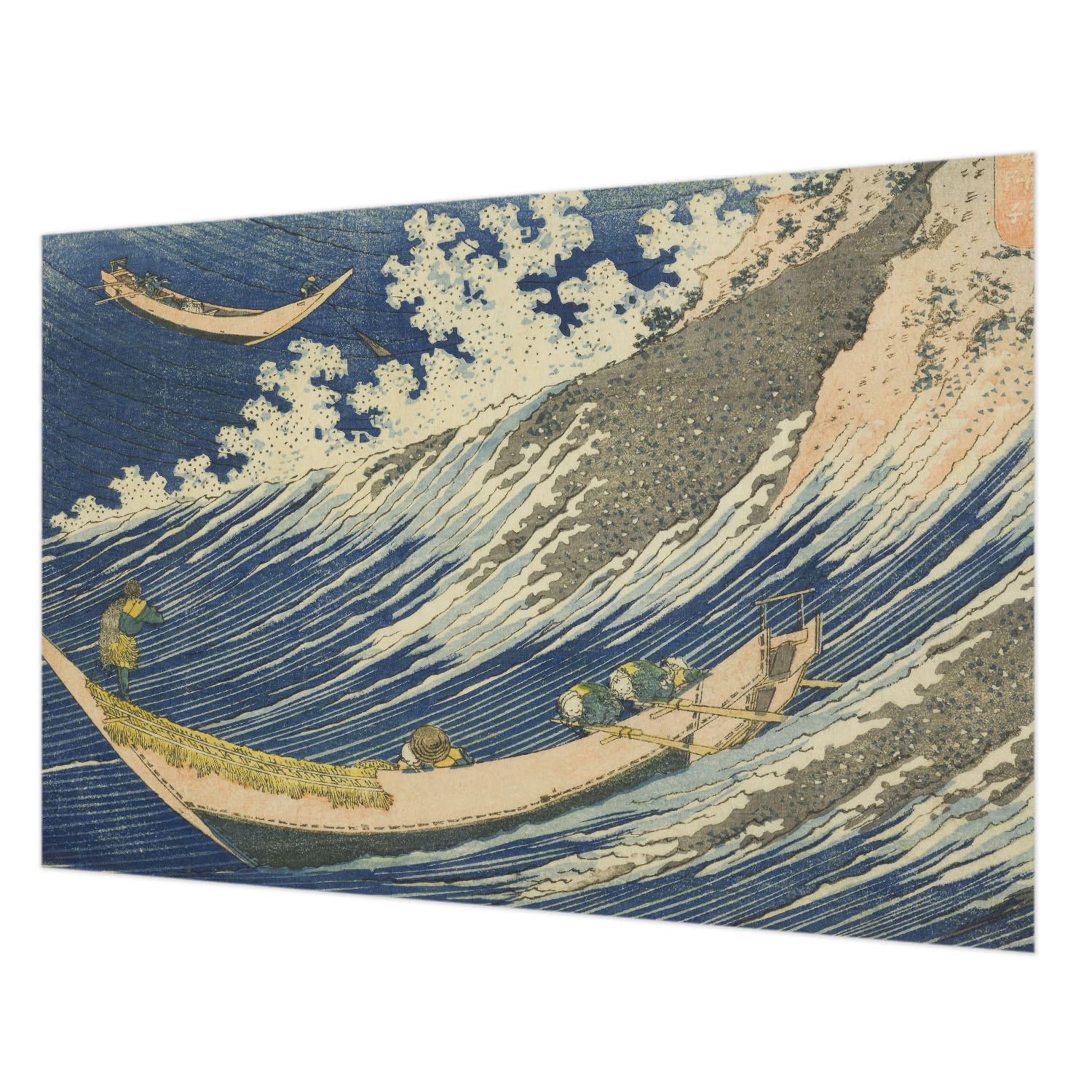 FOTOTAPETE 152x104 cm - Meereswellen - Blau, Textil (152/104cm) - Wallfluent