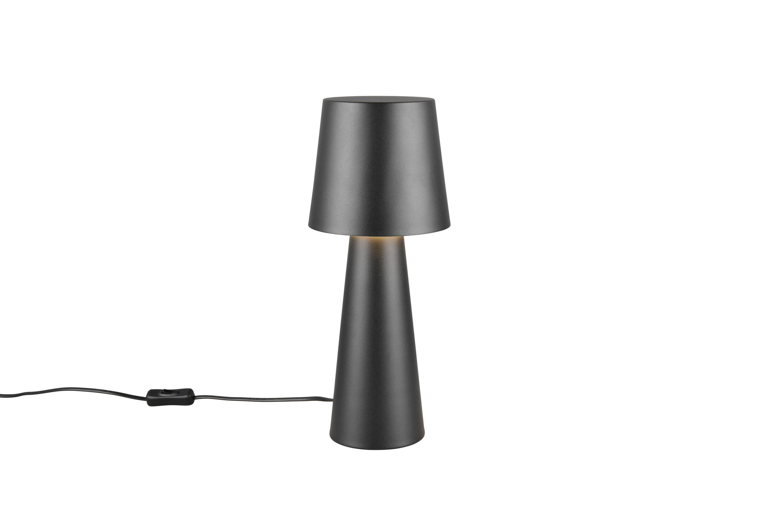 TISCHLAMPE NUBIAN - Schwarz - 16/16/40 cm - Schwarz, Metall (16/16/40cm) - Trio Leuchten