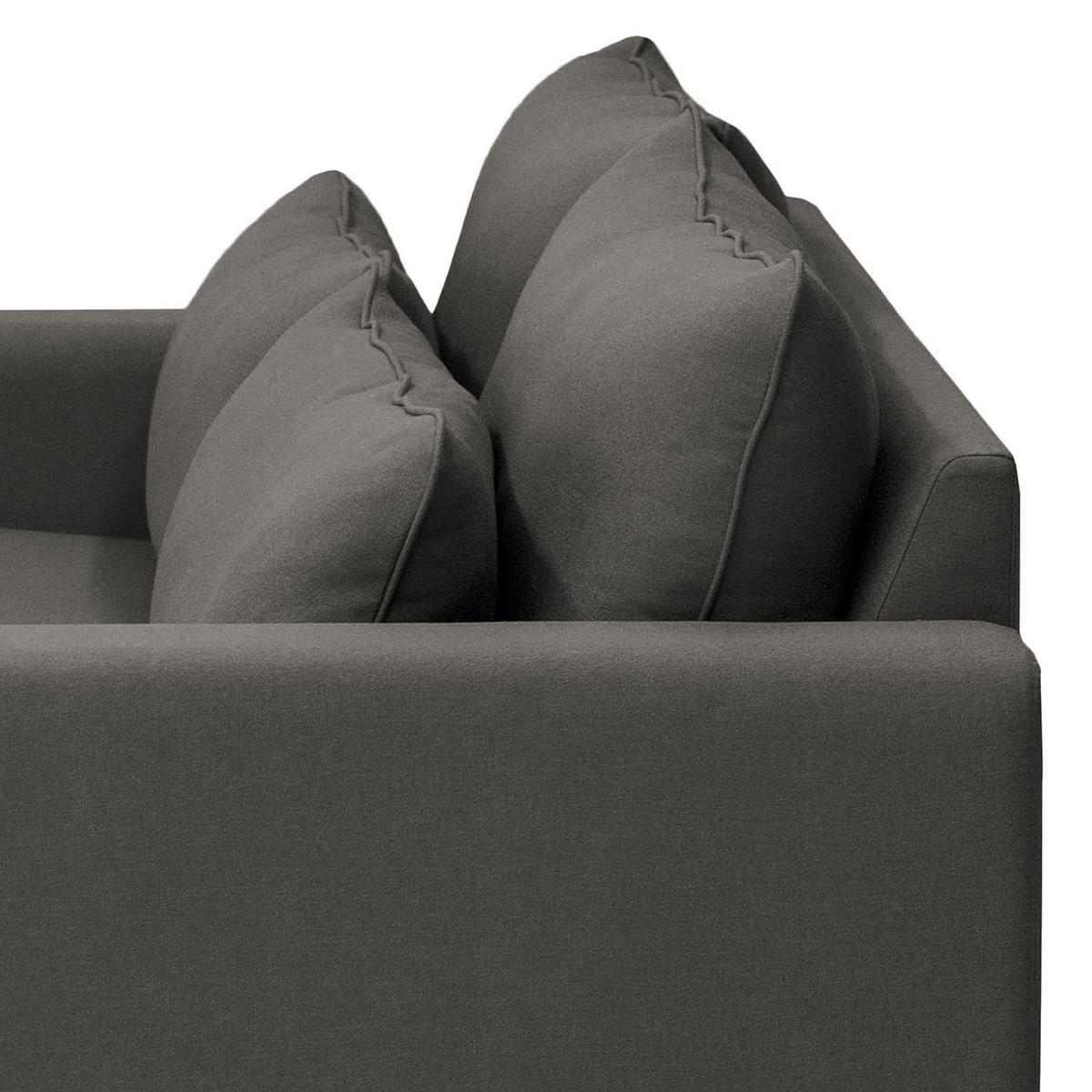 2,5-SITZER SOFA mit Husse - Webstoff - Anthrazit, Textil (180/82/104cm) - home24