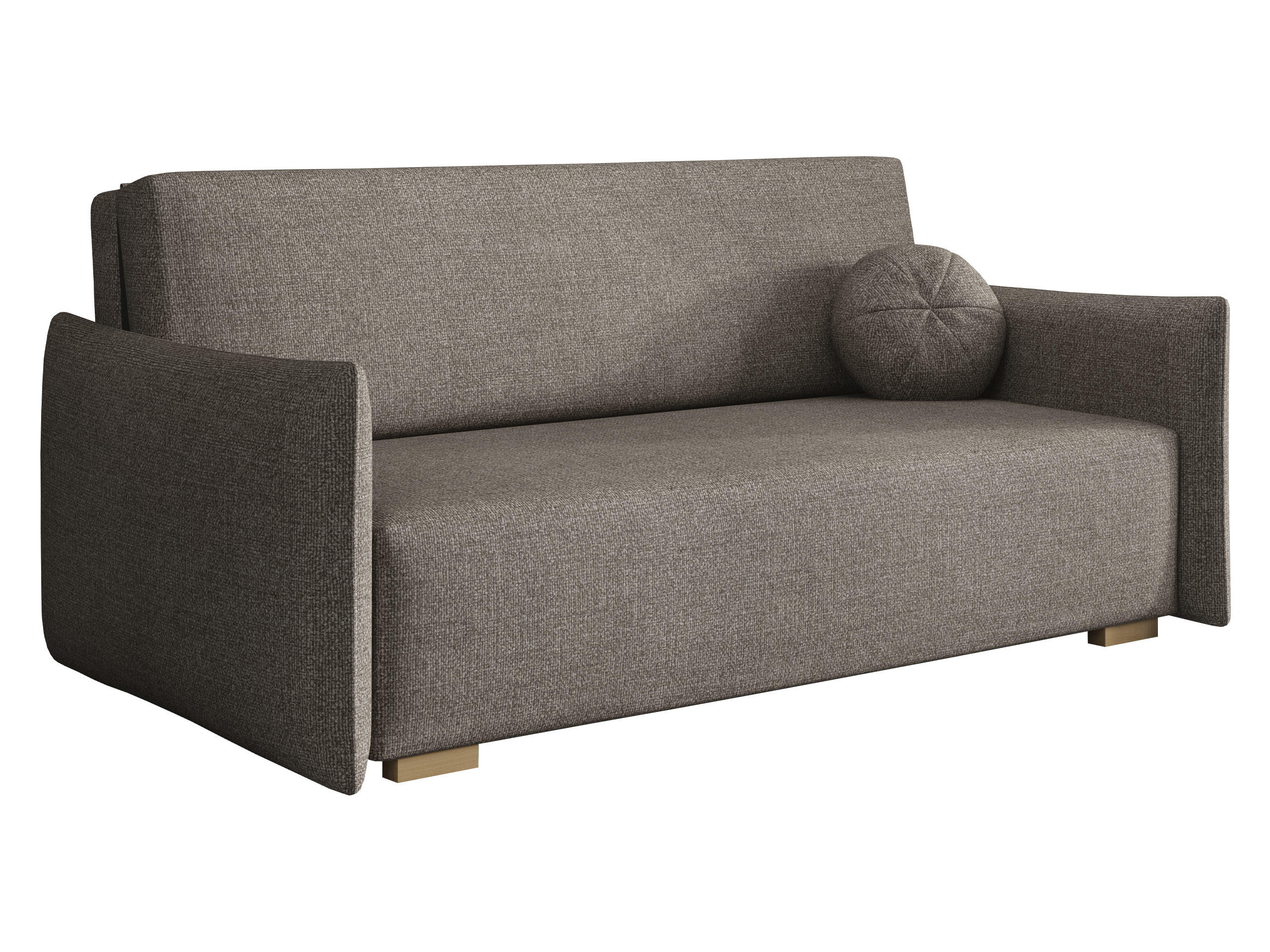 SCHLAFSOFA Viva Glov IV - Hellbraun/Naturfarben, Holz/Textil (174/85/98cm) - MIRJAN24