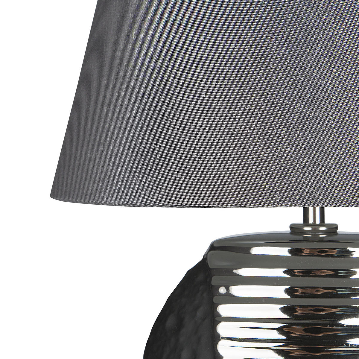 TISCHLAMPE Esla 30/30/41 cm - Schwarz, Keramik (30/30/41cm) - Beliani