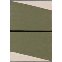 BAUMWOLLTEPPICH Lenny Grün 120x170 cm - Grün, Textil (120/1cm) - KUNSTLOFT