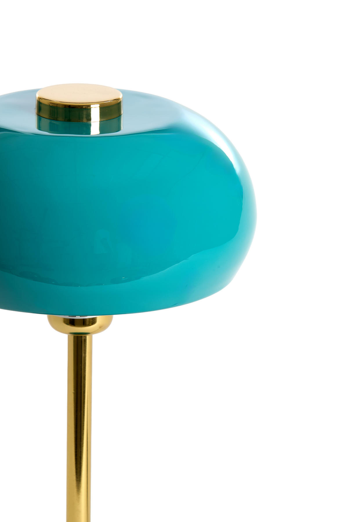 TISCHLAMPE Surin Blau Ø22/34 cm - Blau, Metall (22/22/34cm) - Light & Living