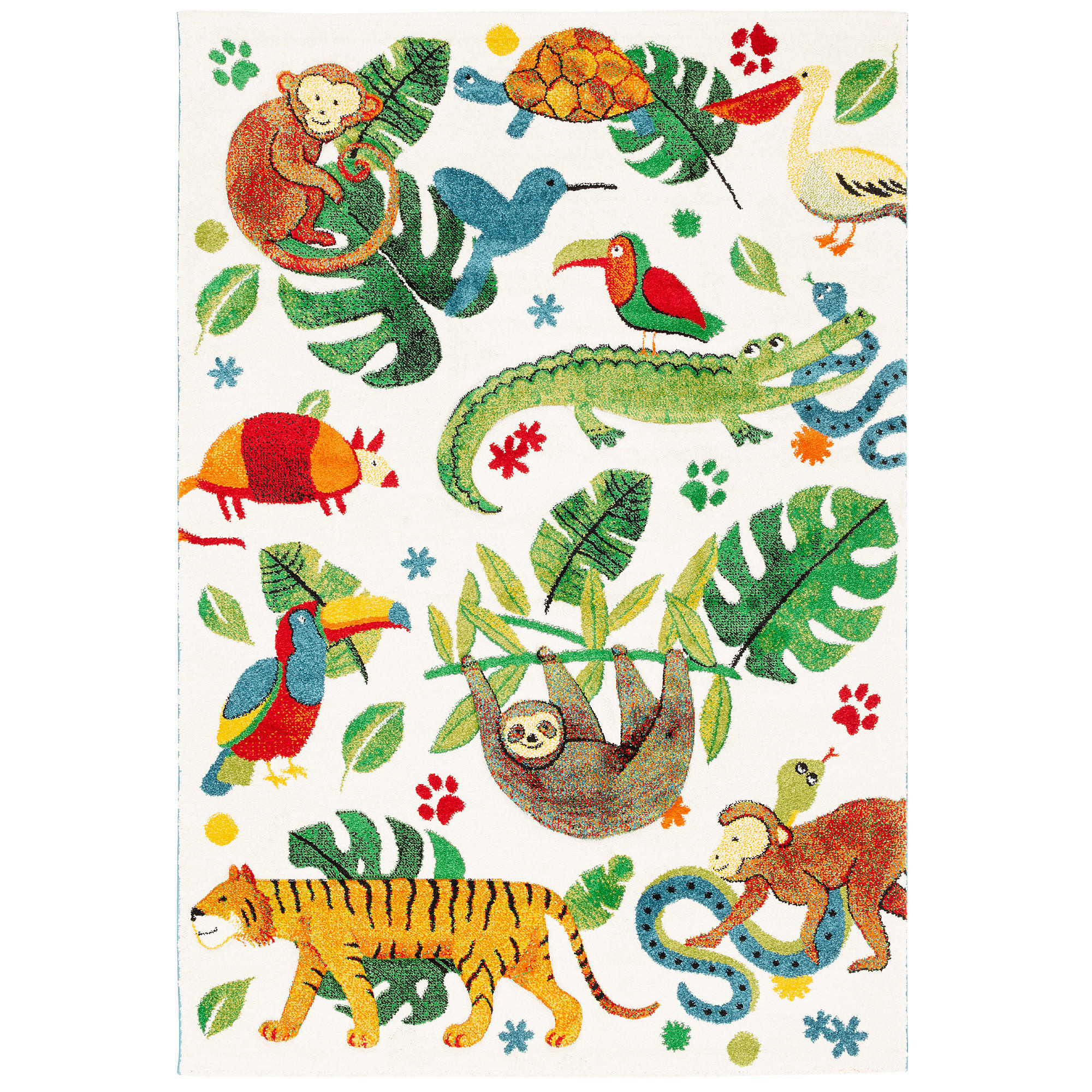 KINDER TEPPICH MAUI KIDS URWALD - Multicolor, Textil (160/230cm) - Pergamon
