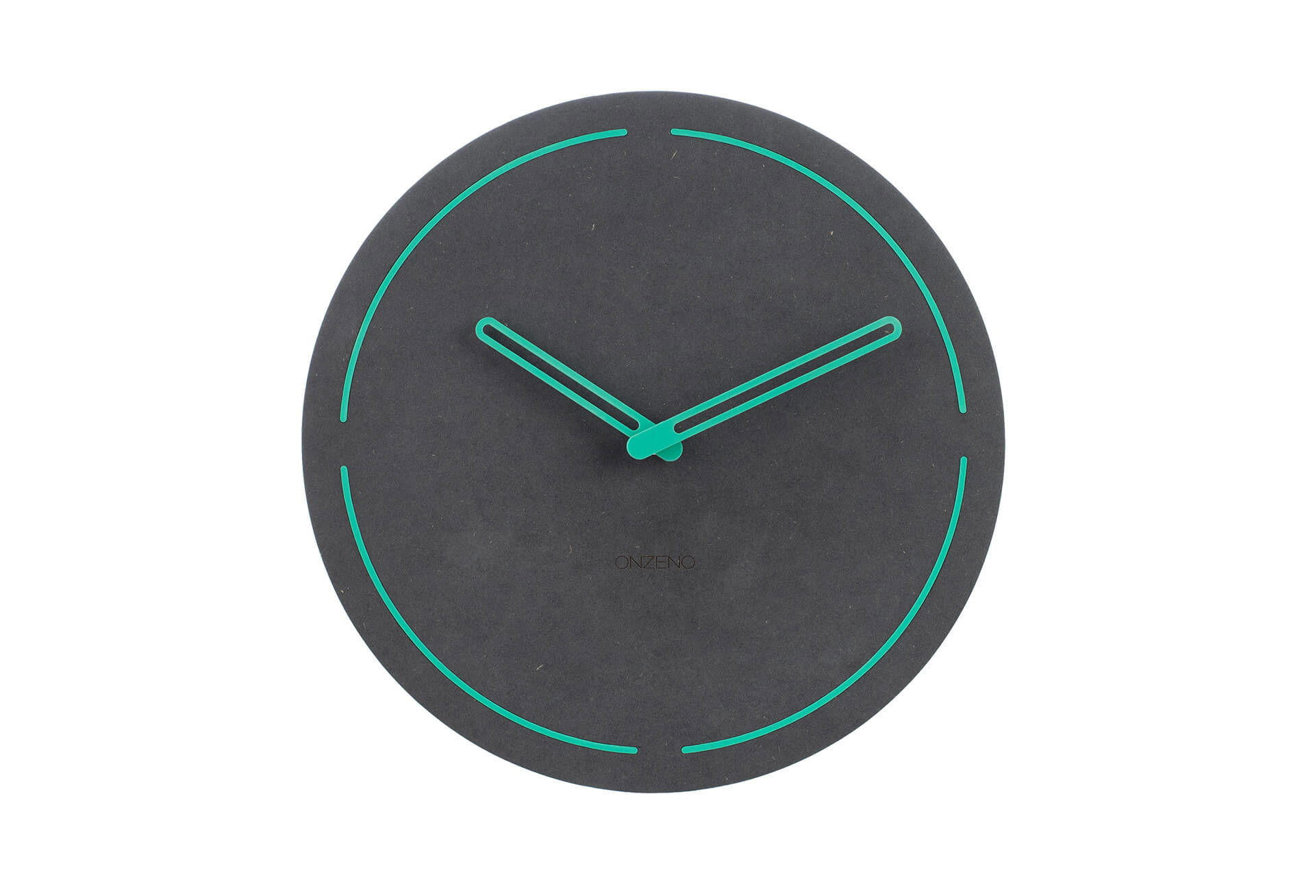 WANDUHR Design Grau 26/26 cm - Schwarz, Holzwerkstoff (0.4/26/1cm) - ONZENO